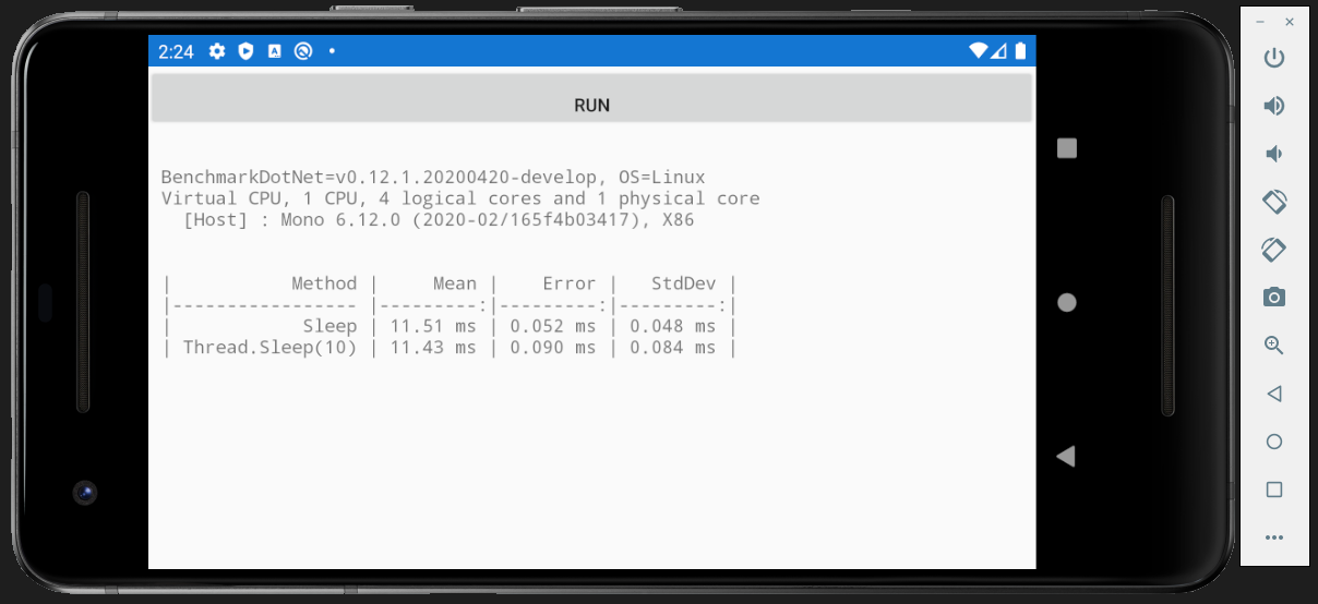 Xamarin Output